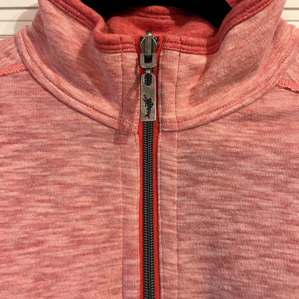 ~Tommy Bahama Tangerine Reversible 1/2 Zip Sz. L *EUC* MSRP: $129+tax retail - Picture 3 of 11